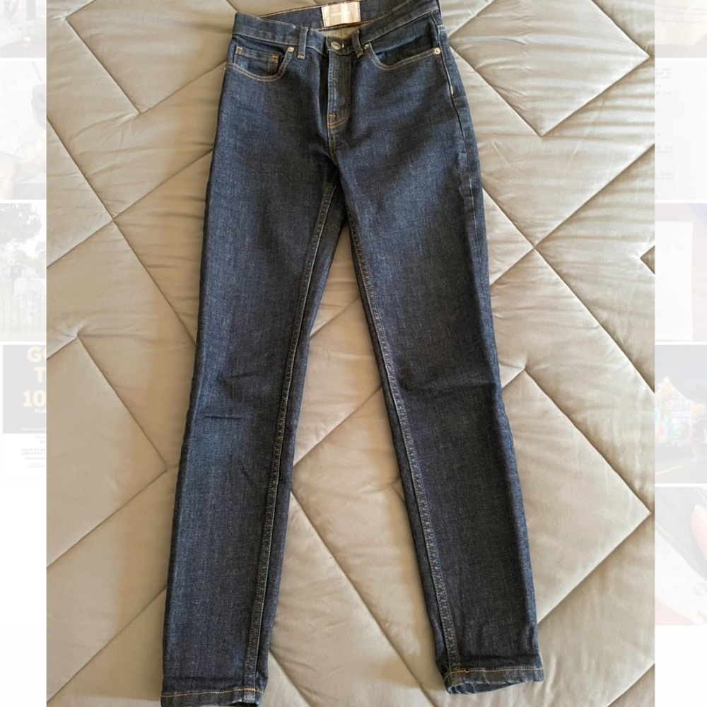 Everlane high rise dark wash